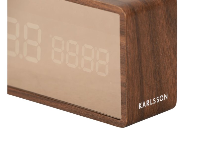 Dizajnové LED hodiny - budík 5878DW Karlsson 15cm