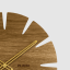Veľké dubové hodiny VLAHA ORIGINAL vyrobené v Čechách so zlatými rúčkami VCT1030