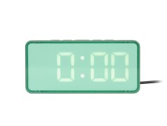 Dizajnové LED hodiny - budík 6040GR Karlsson 14cm