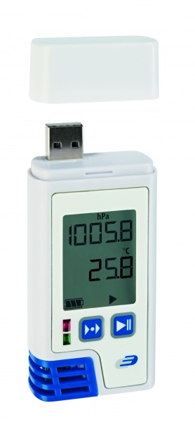 TFA 31.1059.02 - USB Datalogger s displejem pro měření teploty, vlhkosti a tlaku s PDF výstupem -  LOG220