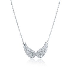 Stříbrný náhrdelník JVD SVLN0471X61BI45