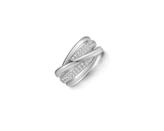 Stříbrný prsten JVD SVLR0454XH2BI54