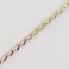 Zlatý náramok BB339, veľ. 18, 2.25 g (585/1000)