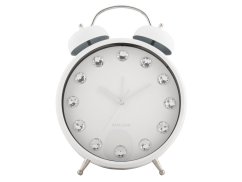 Dizajnové stolné hodiny - budík 6019WH Karlsson 30cm