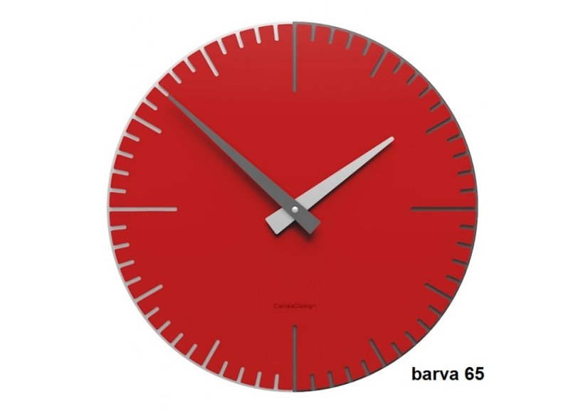 Dizajnové hodiny 10-025 CalleaDesign Exacto 36cm (viac farebných verzií) Farba čierna klasik-5 - RAL9017