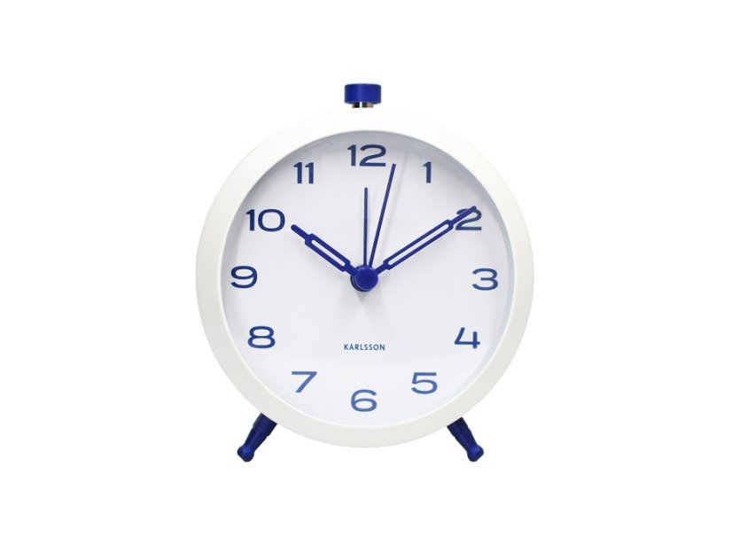 Dizajnový budík 6143BL Karlsson 10cm