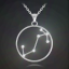 Strieborný náhrdelník MINET Stars Škorpión Czech Crystal JMAS9511SN45