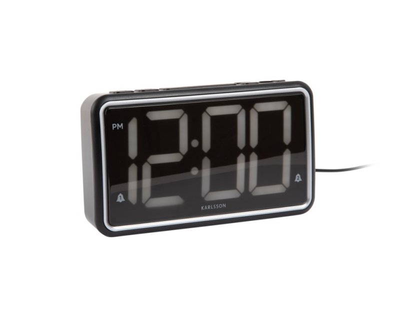 Digitálne LED stolné hodiny 6035BK Karlsson 16cm