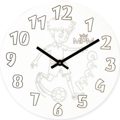 Detské drevené hodiny s tichým chodom MPM E01.4176