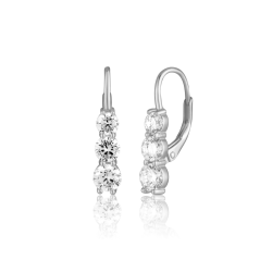 Stříbrné náušnice se zirkony JVD SVLE3425XH2BI00