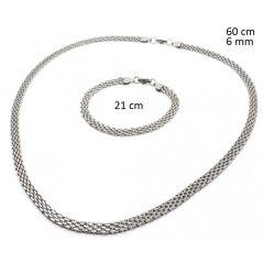 Ocelový náhrdelník + náramek 23994901