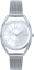 MINET Stříbrné dámské hodinky s čísly ICON SILVER s ocelovým řemínkem