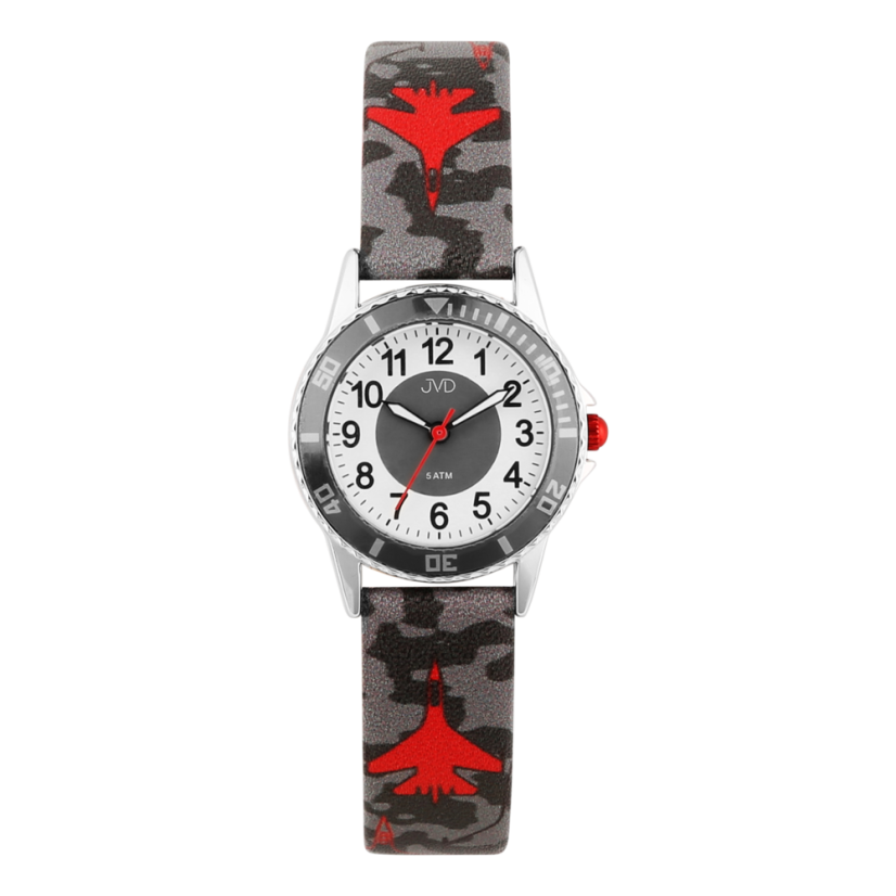 Dětské náramkové hodinky s motivem letadlo JVD J7235.2