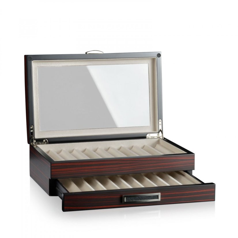 Úložný box písacích potrieb HEISSE & SÖHNE 70019/112 Nevada 20 - Ebony