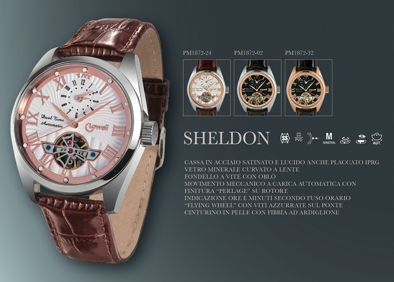 Hodinky Lowell SHELDON 32 Dual Time automatic
