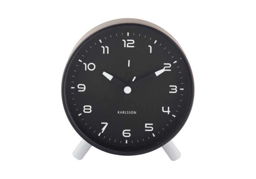 Designový budík 6029BK Karlsson 12cm