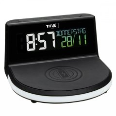 TFA 60.2028.01 - Digitální budík s možností bezdrátového nabíjení CHARGE-IT WIRELESS