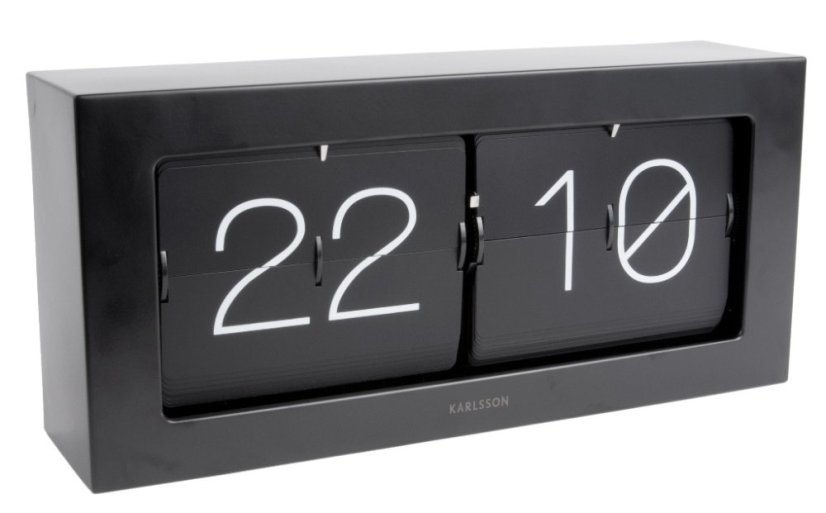 Dizajnové nástenné/Stolné preklápacie hodiny 5642BK Karlsson 37cm Dizajnové nástenné/Stolné preklápacie hodiny 5642BK Karlsson 37cm