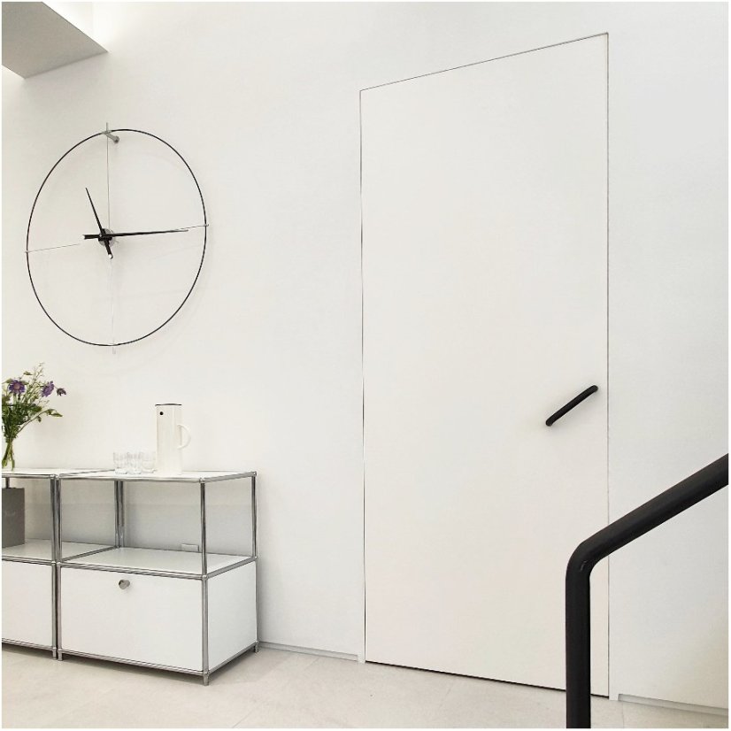 Luxusní designové nástěnné hodiny Nomon Bilbao L 110cm, černo-černé