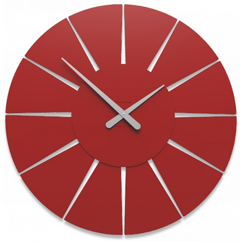 Dizajnové hodiny 10-212 CalleaDesign Extreme M 60cm (viac farebných variantov) Farba terracotta(tehlová)-24 Dyha zebrano - 87
