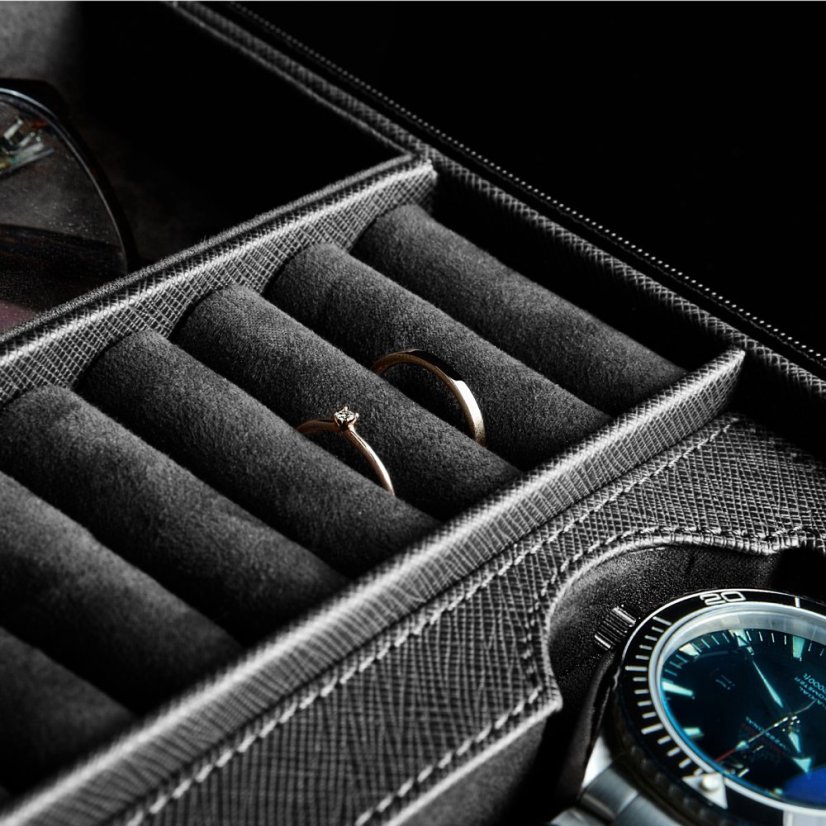 Pouzdro na šperky, hodinky a sluneční brýle HEISSE & SÖHNE 70019-157.71 Organizer Saffiano