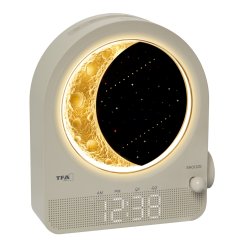 TFA 60.2053.15 - retro světelný budík měsíc a meteory