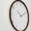 Tmavé drevené biele hodiny LAVVU FADE LCT4061