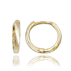 MINET Zlaté náušnice kroužky Au 585/1000 0,85g