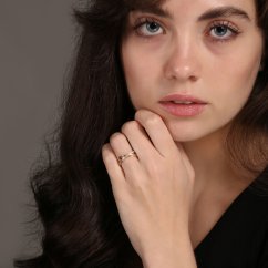 Zlatý prsteň ZR0248XJ81-9755 (585/1000) Veľ.55 1,97g