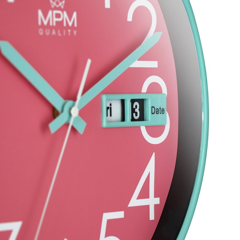 Nástěnné hodiny s datumem MPM Date Style - E01.4301.0023