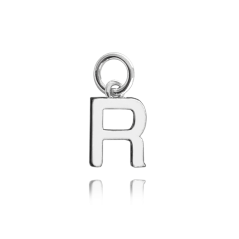 MINET Strieborný príves drobné písmeno "R"