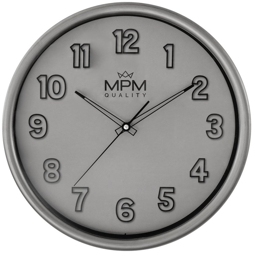 Nástenné hodiny s tichým chodom MPM Flynn - E01.4331.92