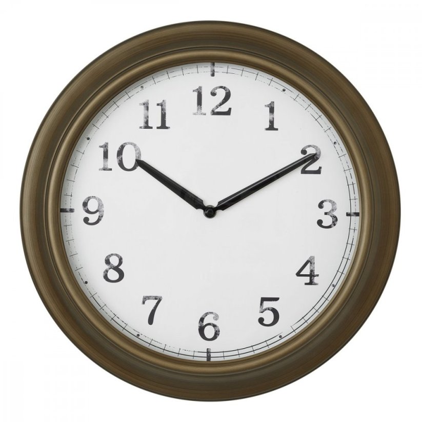 TFA 60.3066.53 OUTDOOR - nástenné hodiny pre vnútorné/vonkajšie použitie - farba mosadz