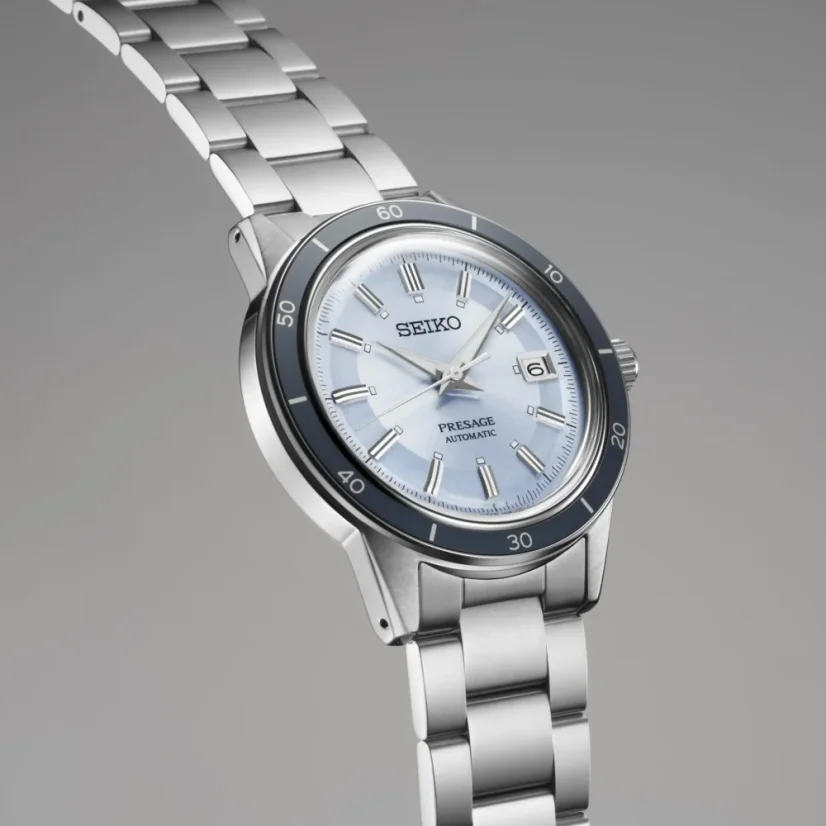 Seiko SRPL19J1 Presage Style 60s European Exclusive in ‘retro blue’