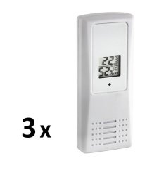 TFA 30.3054.10 - Teploměr a vlhkoměr s 3 bezdrátovými senzory  KLIMA-MONITOR