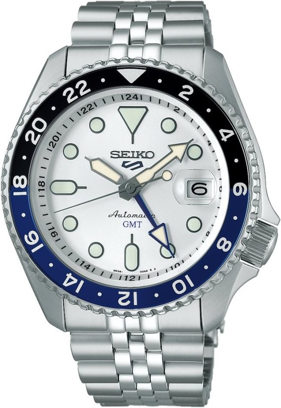 Seiko SSK033K1 Seiko 5 Sports SKX GMT Sky Blue, Silver Cloud