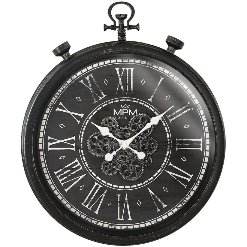 Nástěnné hodiny s tichým chodem MPM Vintage Timekeeper - E01.4326.90