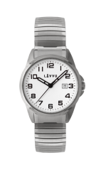Pánske pružné hodinky LAVVU STOCKHOLM Big White LWM0020