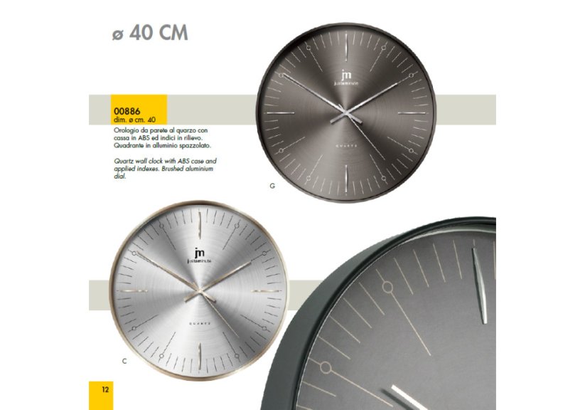 Dizajnové nástenné hodiny L00886G Lowell 40cm