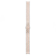 Ocelový řemínek na hodinky RA.13218 (14 mm) - stříbrný/růžový - PRIM Lyra Lady edice 01 - RA.13218.1414.7023.B