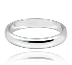 MINET+ Strieborný snubný prsteň 4 mm - veľ. 72