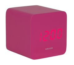 Dizajnové LED hodiny s budíkom 5982BP Karlsson 7cm