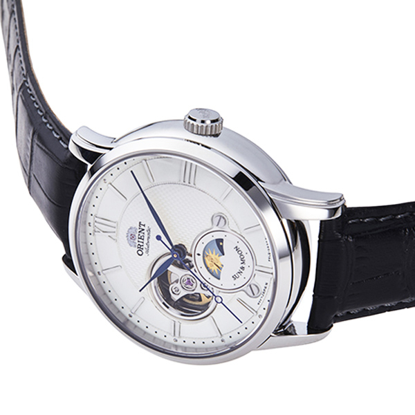 Orient Classic Sun and Moon Open Heart Automatic RA-AS0011S30B