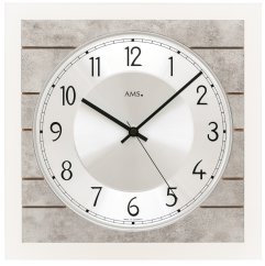 Designové nástěnné hodiny 5564 AMS řízené rádiovým signálem 25cm