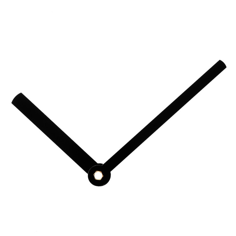 Kovové hodinové ručičky B10 (81 mm, 55 mm) - černé - Ručičky hodinové B10 pár