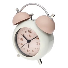 Designový kovový budík s klasickým mechanickým zvoněním MPM Kitty - A - C01.4433.23