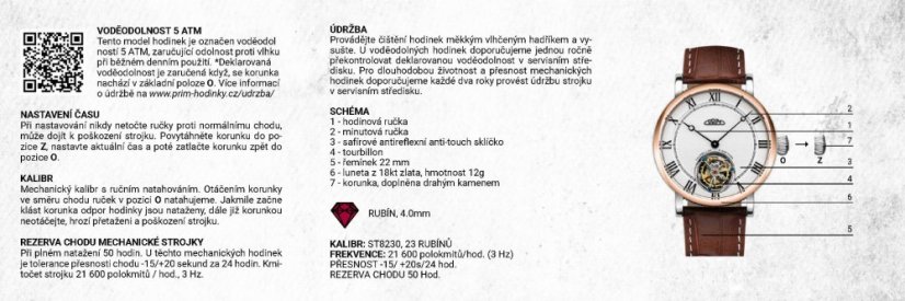 PRIM Tourbillon Bedřich Smetana - D - W91P.13234.D