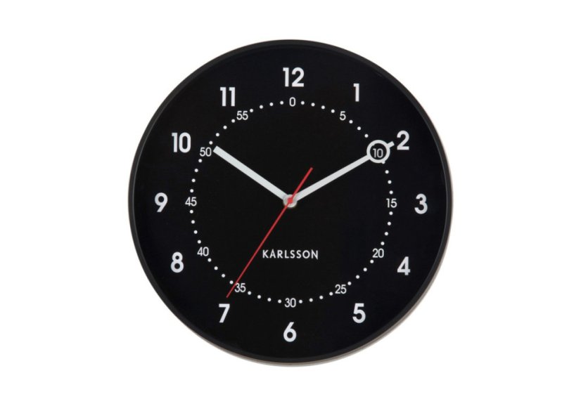 Dizajnové nástenné hodiny 6038BK Karlsson 32cm