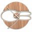 Dizajnové hodiny 10-122 CalleaDesign Max 50 x 45cm (viac farebných verzií) Farba terracotta(tehlová)-24 Dyha zebrano - 87