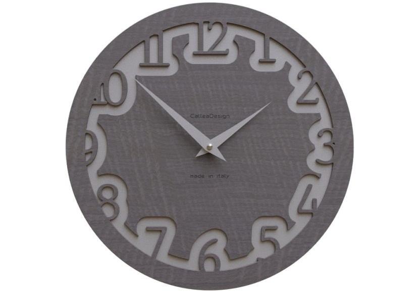 Dizajnové hodiny 10-002 CalleaDesign Labirinto 30cm (viac farebných verzií) Farba ružová lastúra (najsvetlejšia)-31 Dyha šedý koreň - 84
